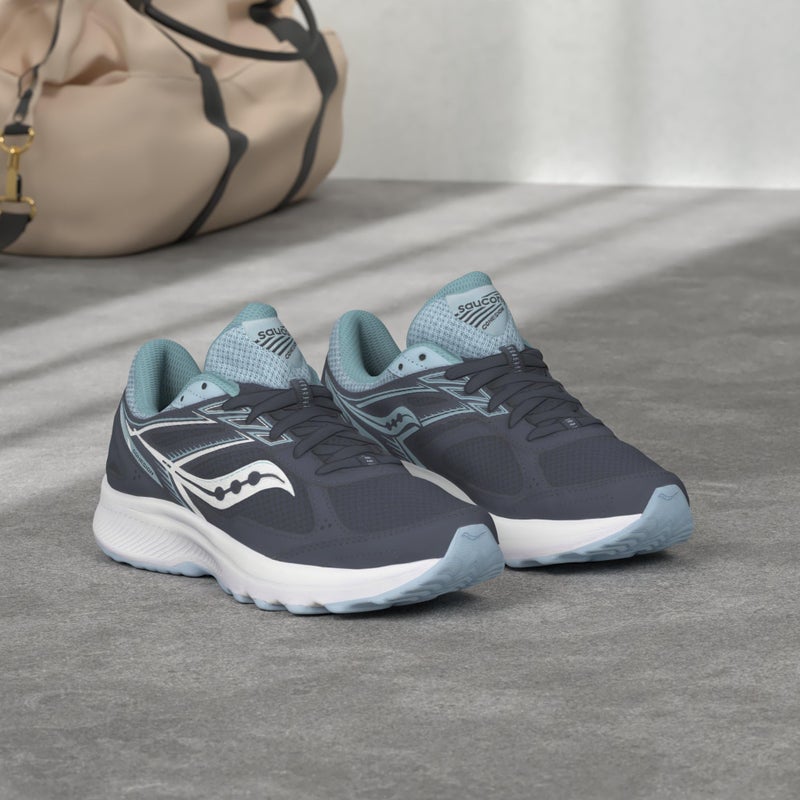 Saucony Women's Cohesion 14 Road Running Shoe, Navy/Sky, 7 - Image 2